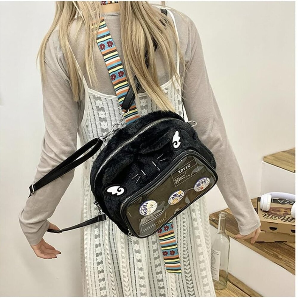 Versatile Kawaii Cat Backpack: Durable Daypack Wi… - image 3